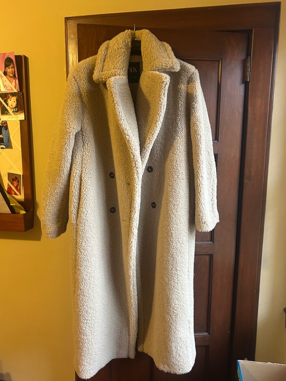Cozy Teddy Long Cream Sherpa Coat